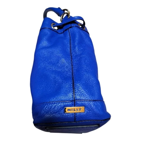 NWT Milly Astor Bucket Bag with Tassel and Crossbody Strap- Cobalt Blue